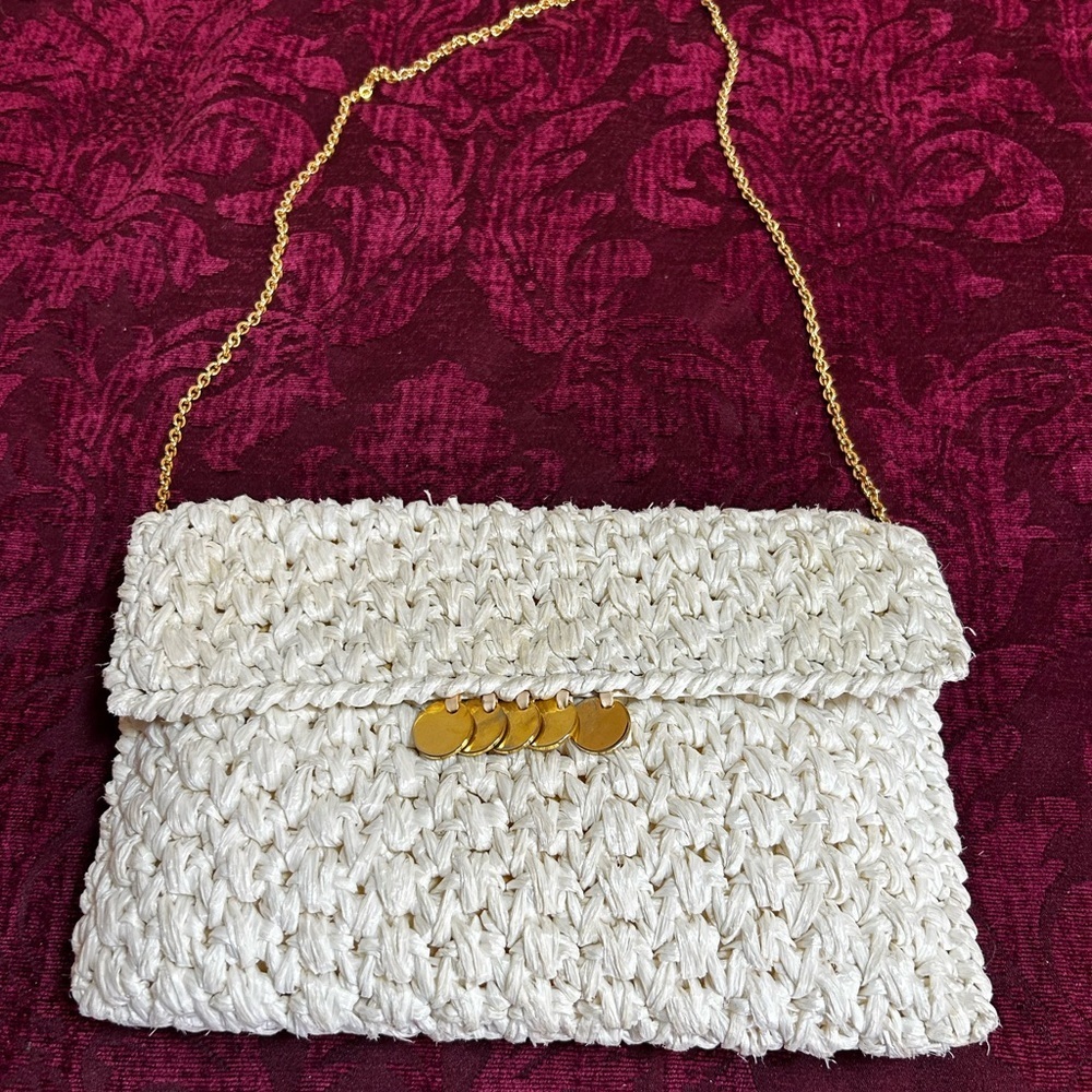 Vintage Rodo Designer Woven Clutch Eurosummer